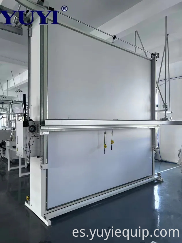 Máquina de inspección de telas para cortinas industriales con retroiluminación LED vertical
